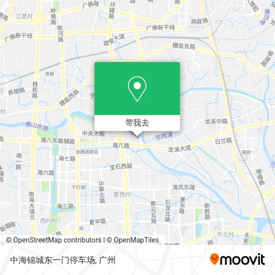 中海锦城东一门停车场地图