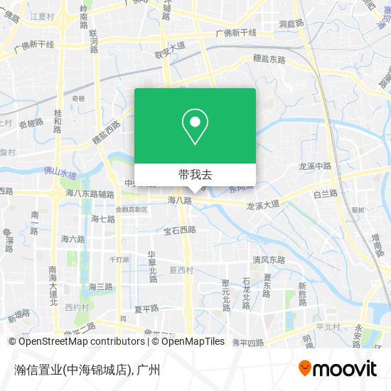 瀚信置业(中海锦城店)地图