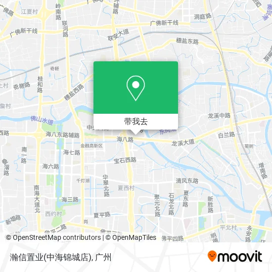 瀚信置业(中海锦城店)地图