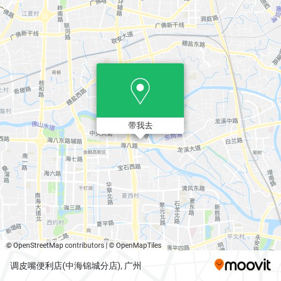 调皮嘴便利店(中海锦城分店)地图