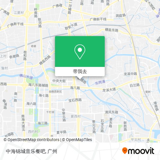 中海锦城音乐餐吧地图
