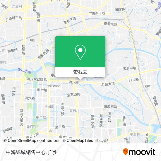 中海锦城销售中心地图