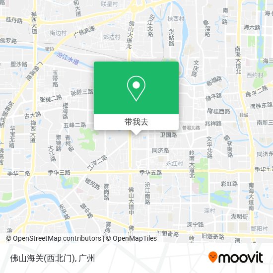 佛山海关(西北门)地图