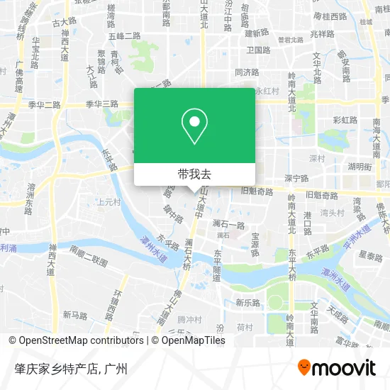 肇庆家乡特产店地图