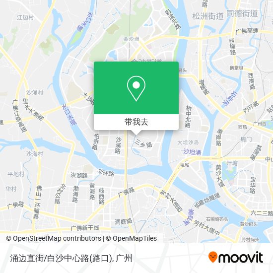 涌边直街/白沙中心路(路口)地图