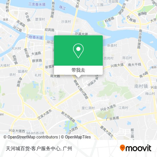 天河城百货-客户服务中心地图