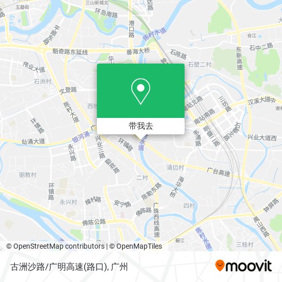 古洲沙路/广明高速(路口)地图