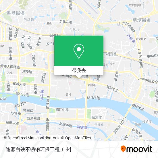 逢源白铁不锈钢环保工程地图