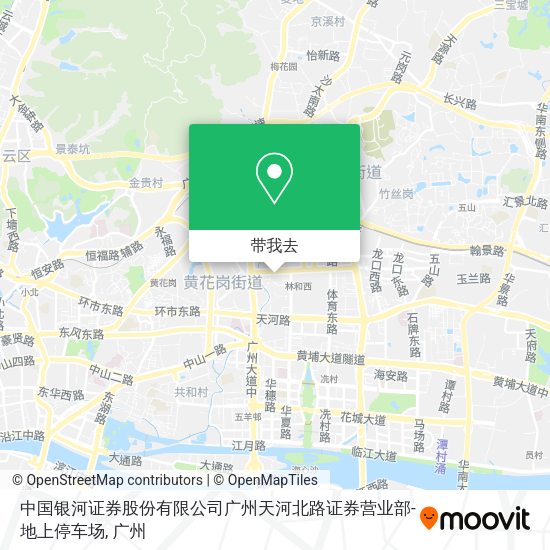 中国银河证券股份有限公司广州天河北路证券营业部-地上停车场地图