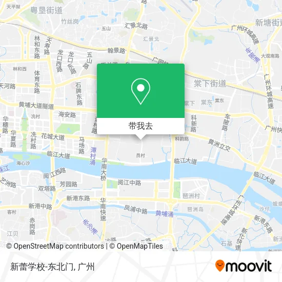 新蕾学校-东北门地图