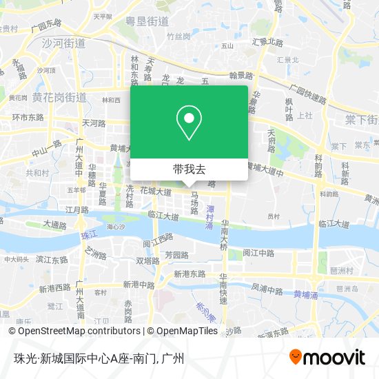 珠光·新城国际中心A座-南门地图