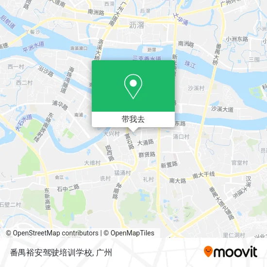 番禺裕安驾驶培训学校地图
