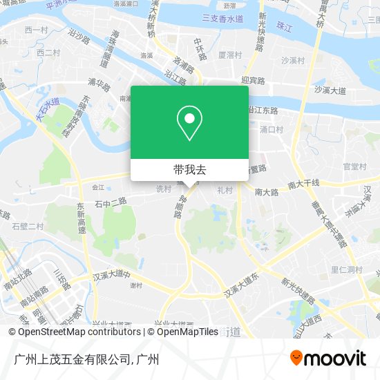 广州上茂五金有限公司地图