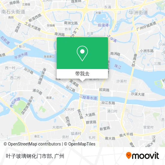 叶子玻璃钢化门市部地图