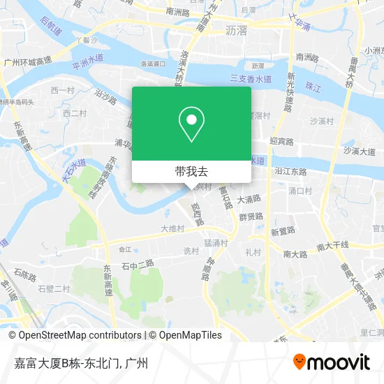 嘉富大厦B栋-东北门地图