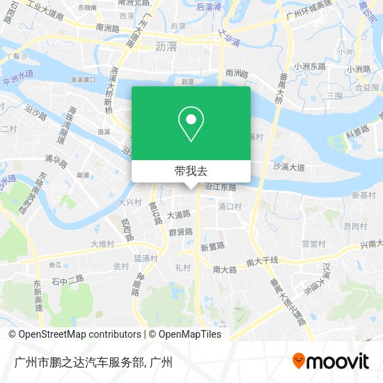 广州市鹏之达汽车服务部地图