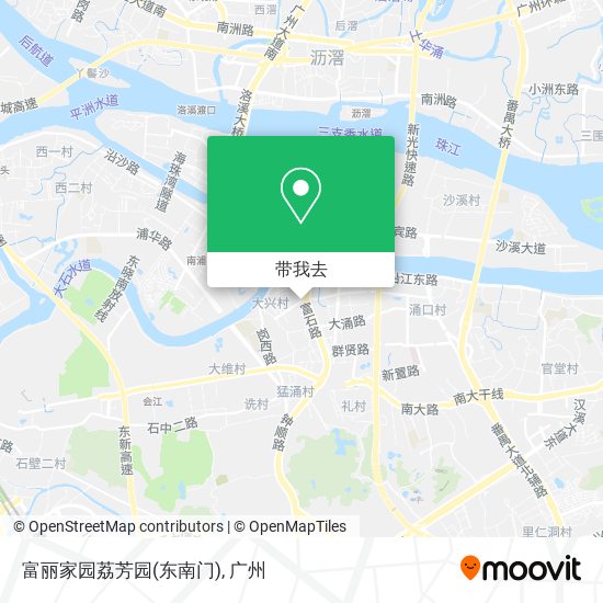 富丽家园荔芳园(东南门)地图