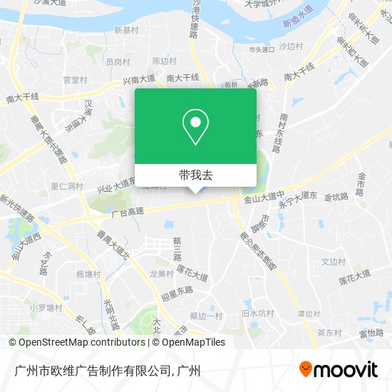 广州市欧维广告制作有限公司地图