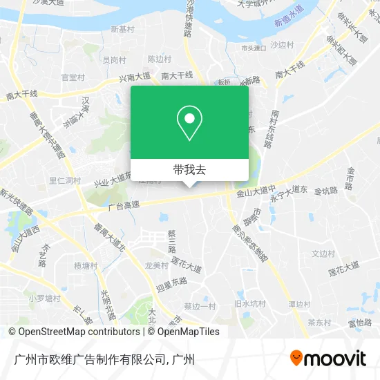 广州市欧维广告制作有限公司地图