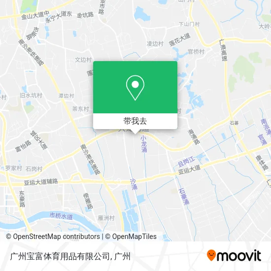 广州宝富体育用品有限公司地图