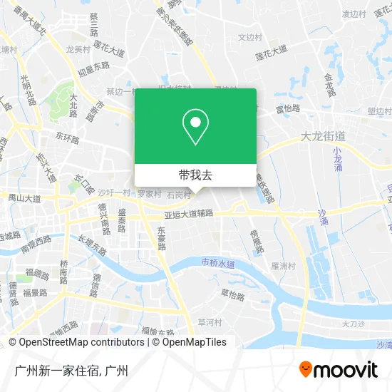 广州新一家住宿地图