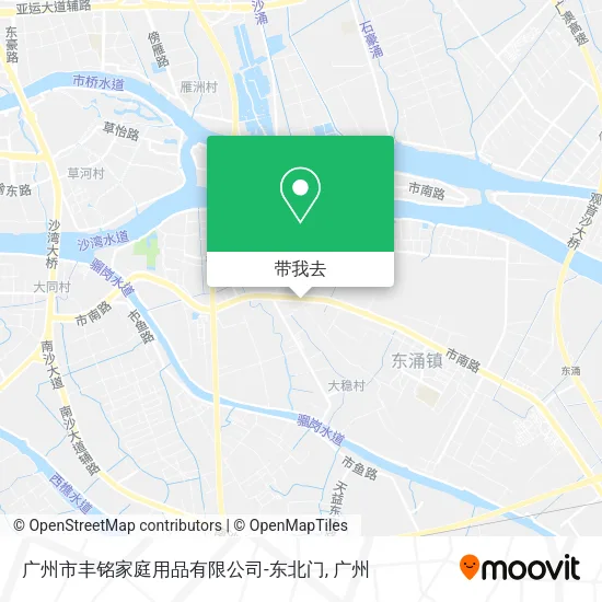 广州市丰铭家庭用品有限公司-东北门地图