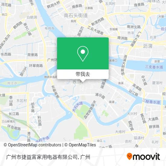 广州市捷益富家用电器有限公司地图