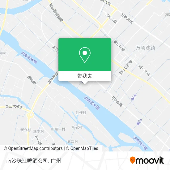 南沙珠江啤酒公司地图