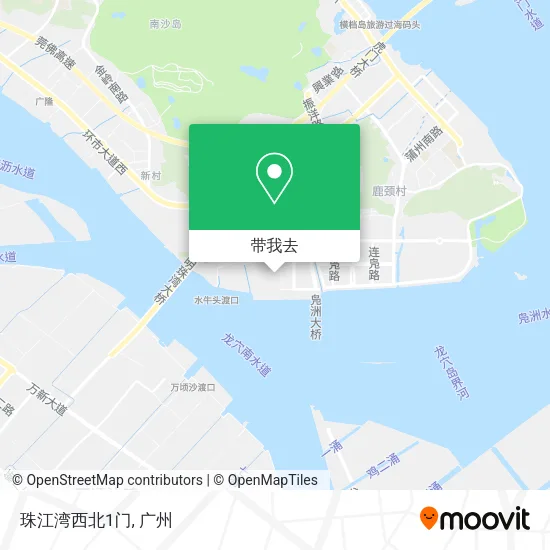 珠江湾西北1门地图