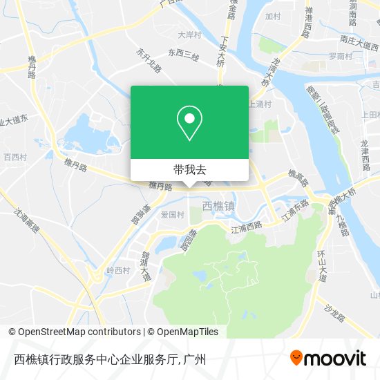 西樵镇行政服务中心企业服务厅地图