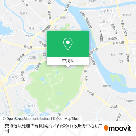 交通违法处理终端机(南海区西樵镇行政服务中心)地图
