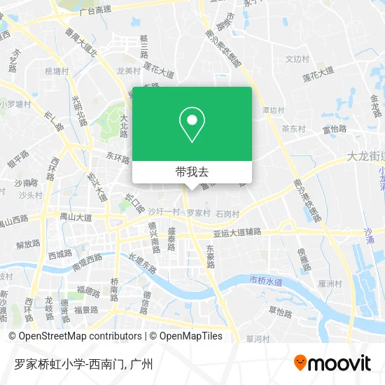 罗家桥虹小学-西南门地图