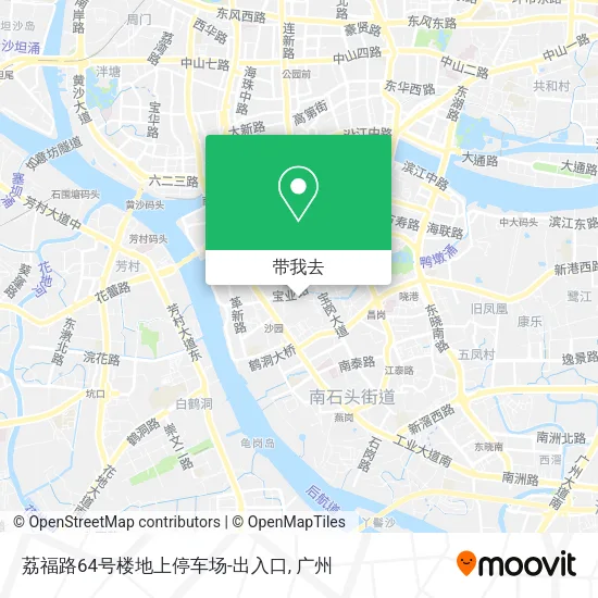 荔福路64号楼地上停车场-出入口地图