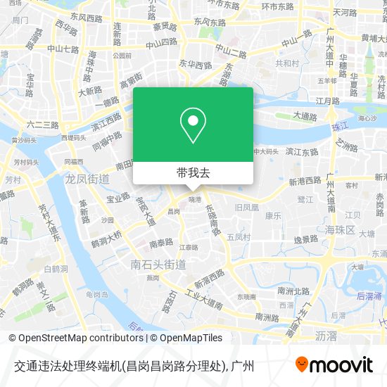 交通违法处理终端机(昌岗昌岗路分理处)地图