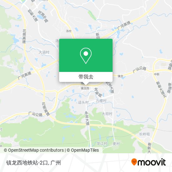 镇龙西地铁站-2口地图