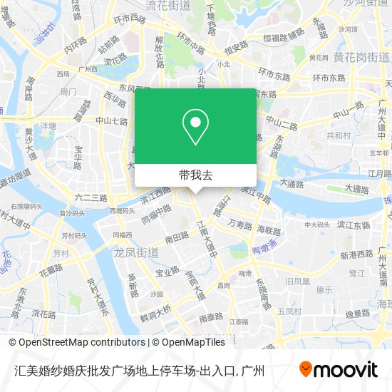 汇美婚纱婚庆批发广场地上停车场-出入口地图