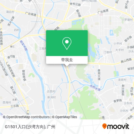 G1501入口(沙湾方向)地图