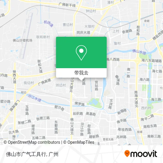 佛山市广气工具行地图
