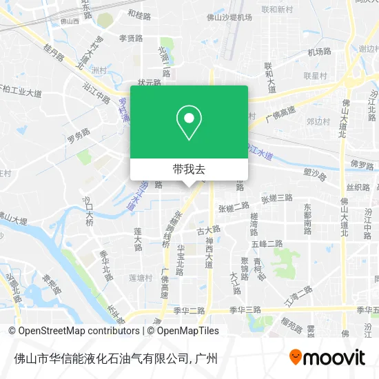 佛山市华信能液化石油气有限公司地图