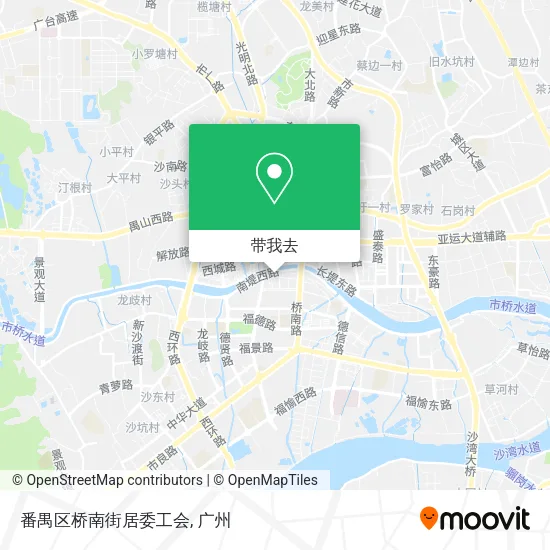 番禺区桥南街居委工会地图