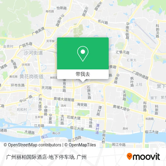 广州丽柏国际酒店-地下停车场地图