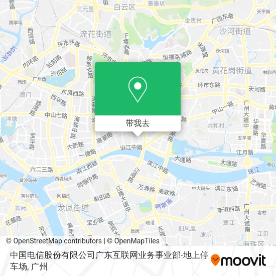 中国电信股份有限公司广东互联网业务事业部-地上停车场地图