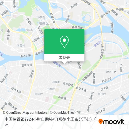 中国建设银行24小时自助银行(顺德小王布分理处)地图