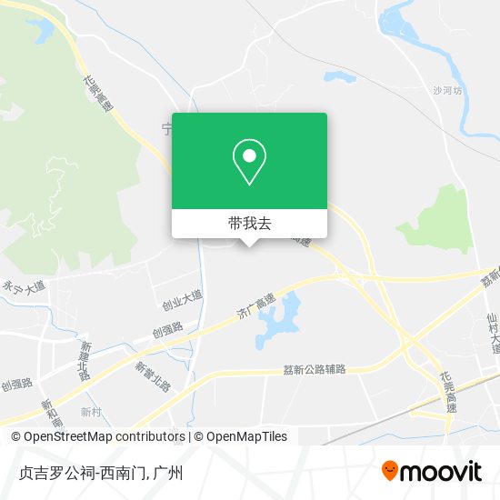 贞吉罗公祠-西南门地图