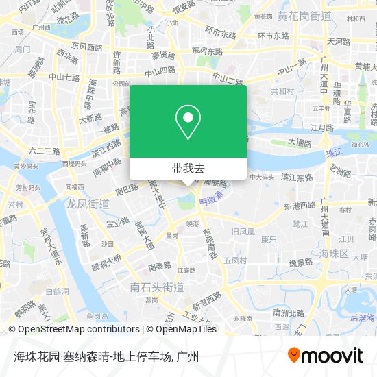 海珠花园·塞纳森晴-地上停车场地图