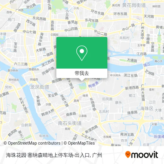 海珠花园·塞纳森晴地上停车场-出入口地图