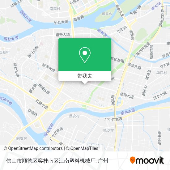 佛山市顺德区容桂南区江南塑料机械厂地图