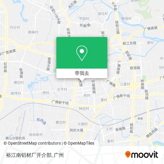 裕江南铝材厂开介部地图