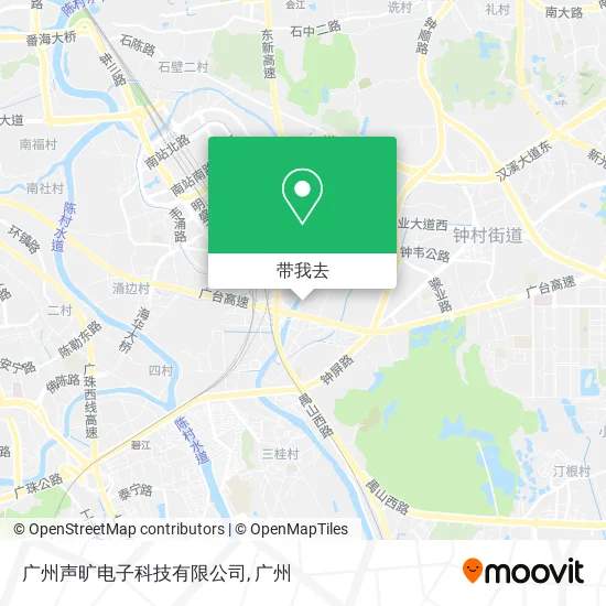 广州声旷电子科技有限公司地图
