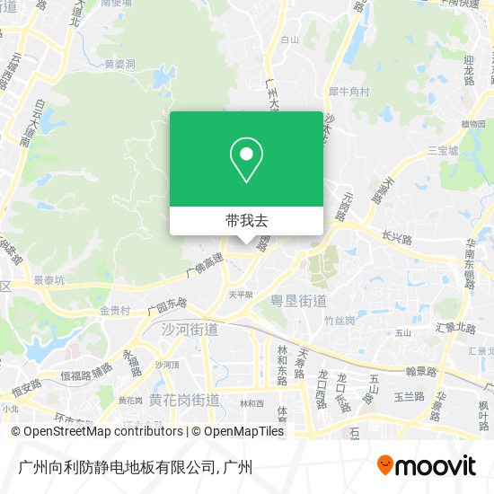 广州向利防静电地板有限公司地图